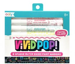 VIVID POP! - ENSEMBLE DE 8 MARQUEURS DE PEINTURE ACRYLIQUE À BASE D'EAU  - PASTEL